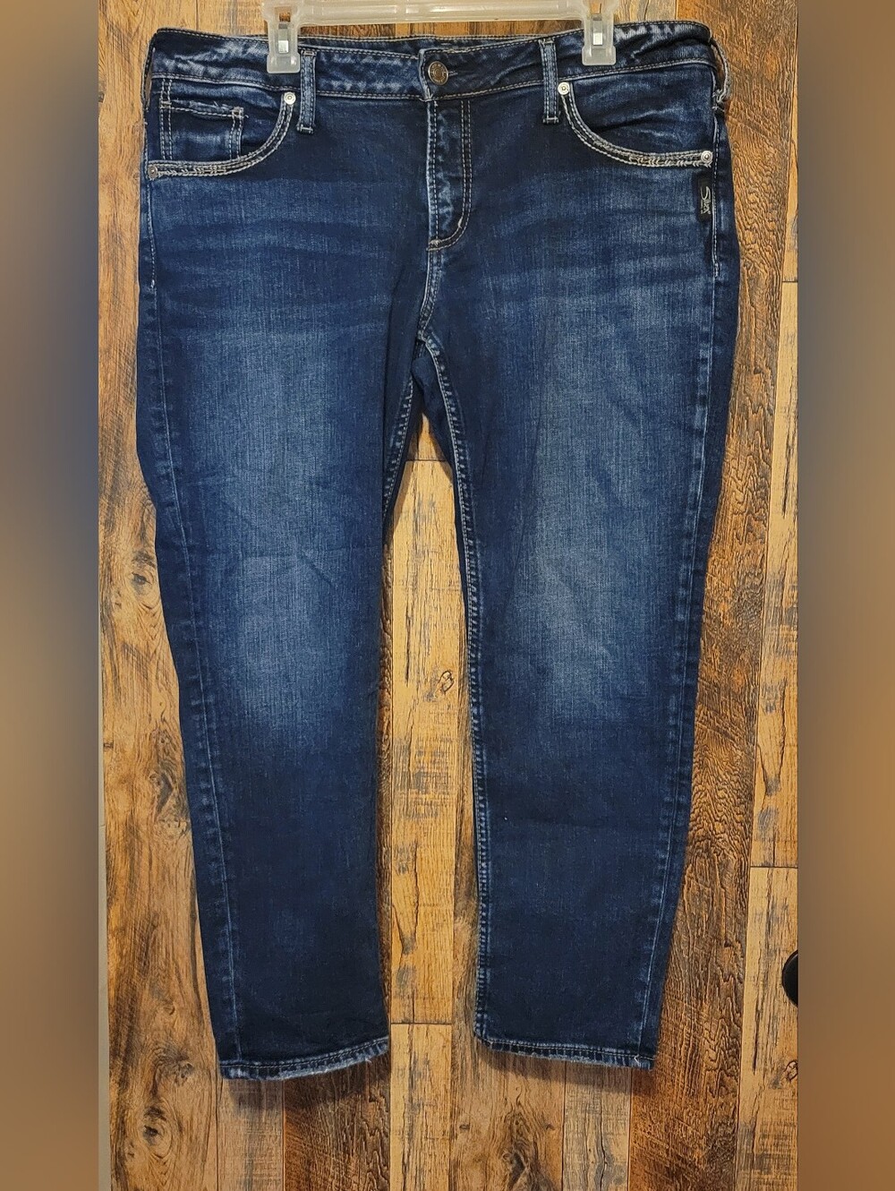Silver Jeans Women's Dark Blue Skinny Stretch Denim